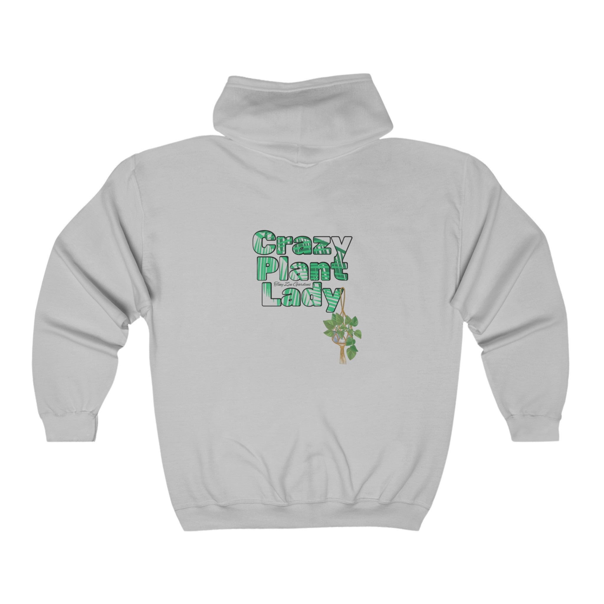 Heavy Blend™ Full Zip Hoodie | Crazy Plant Lady | Tiny Zen Gardens