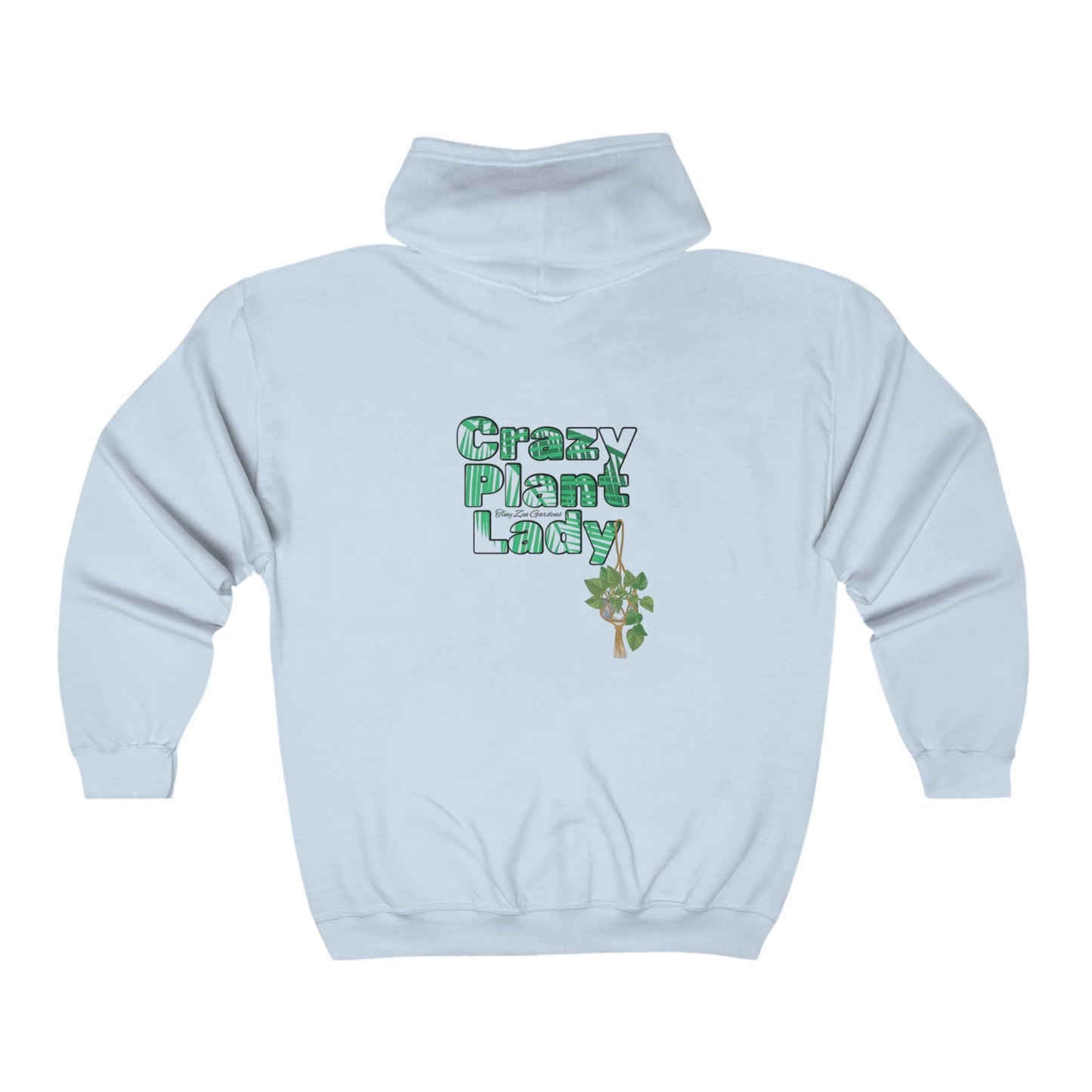 Heavy Blend™ Full Zip Hoodie | Crazy Plant Lady | Tiny Zen Gardens - Tiny Zen Gardens