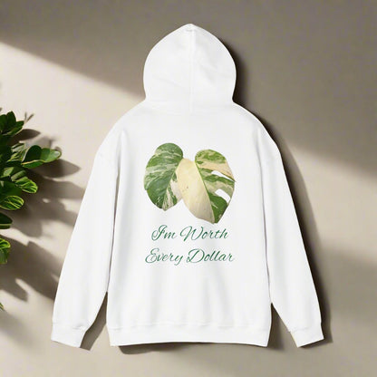 Hooded Jumper (I am worth every dollar) - Tiny Zen Gardens