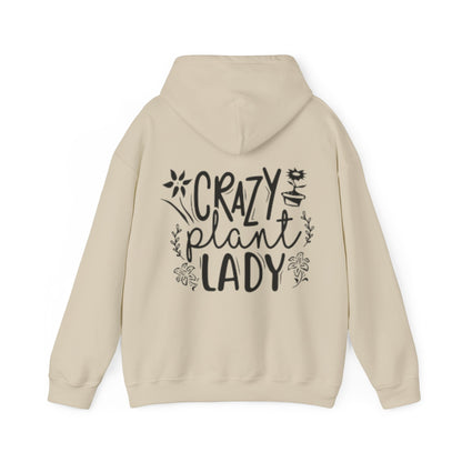 Hooded Sweatshirt | Crazy plant lady - Tiny Zen Gardens