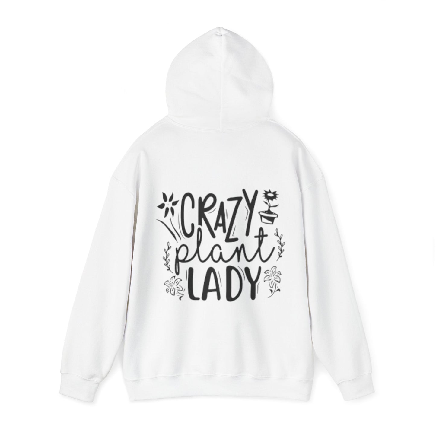 Hooded Sweatshirt | Crazy plant lady - Tiny Zen Gardens