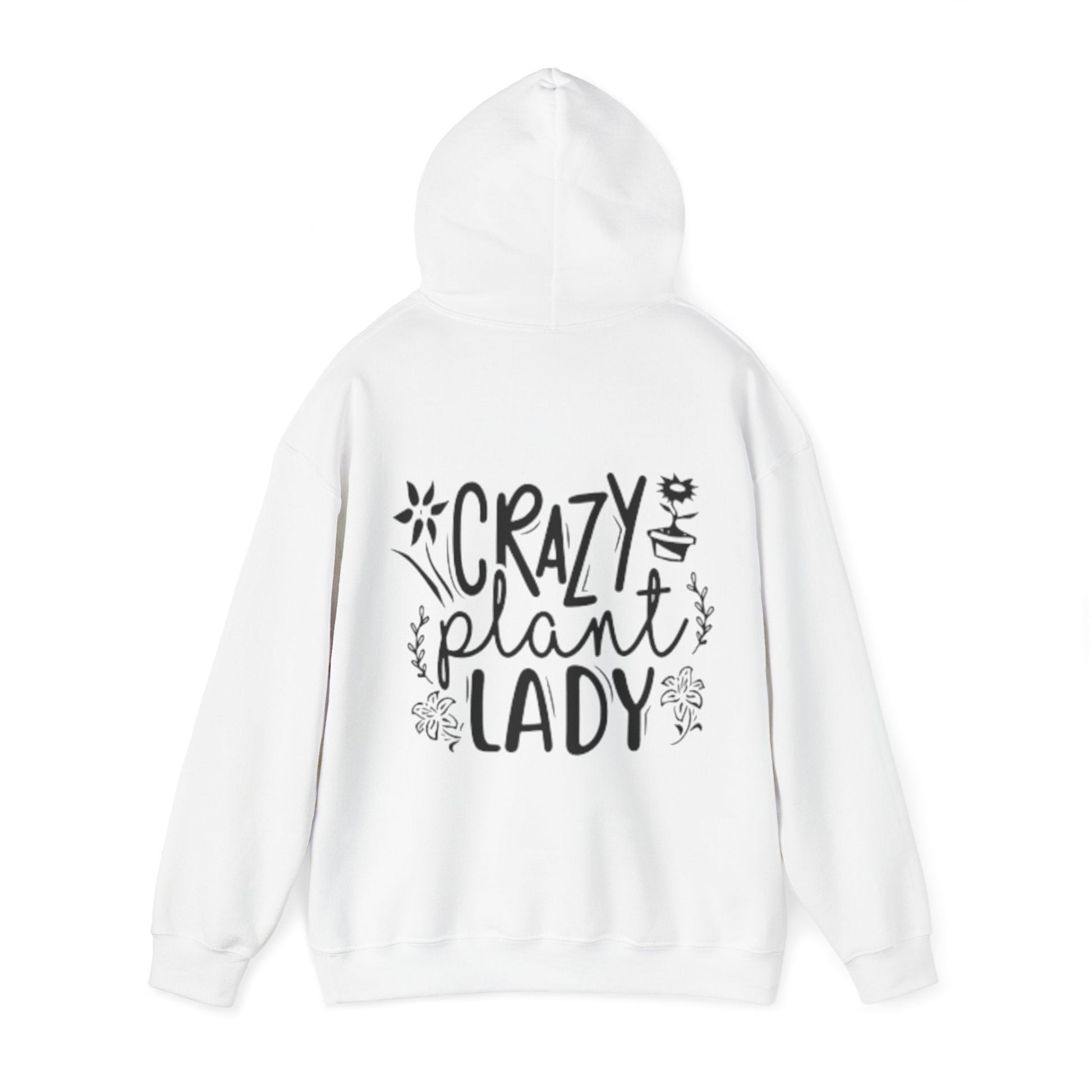 Hooded Sweatshirt | Crazy plant lady - Tiny Zen Gardens