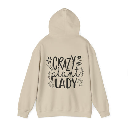 Hooded Sweatshirt | Crazy plant lady - Tiny Zen Gardens