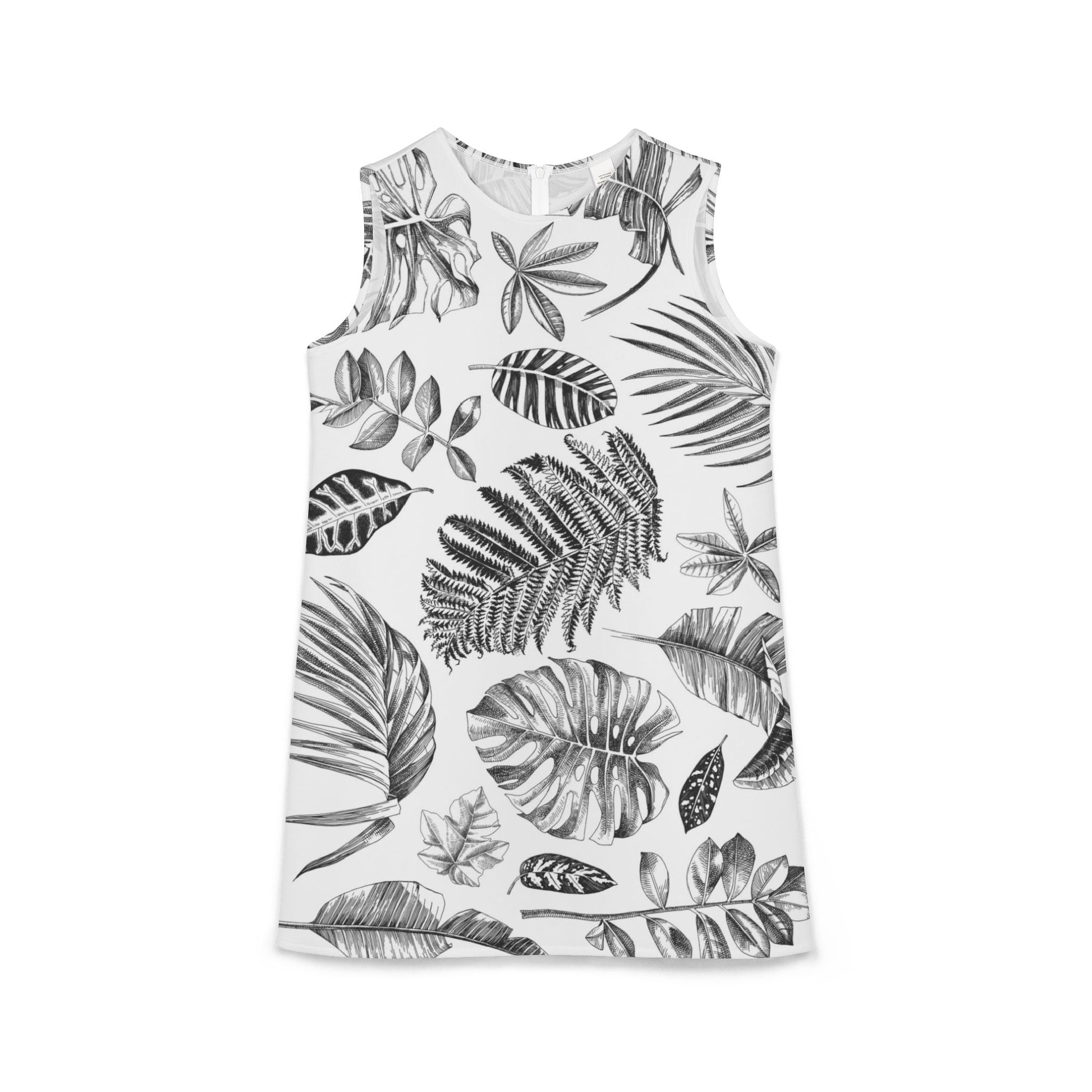 Leaf Sleeveless Dress - Tiny Zen Gardens