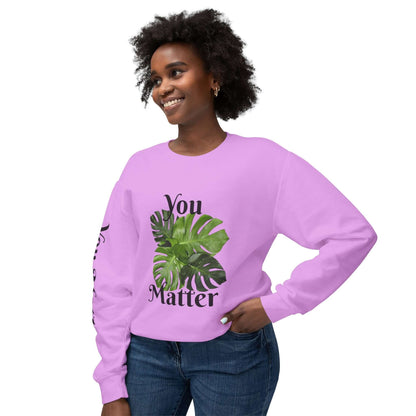 Lightweight Crewneck Sweatshirt | You Matter - Tiny Zen Gardens