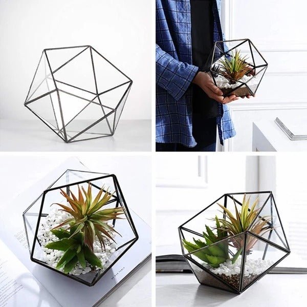 Modern geometric glass creative micro landscape - Tiny Zen Gardens