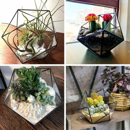 Modern geometric glass creative micro landscape - Tiny Zen Gardens