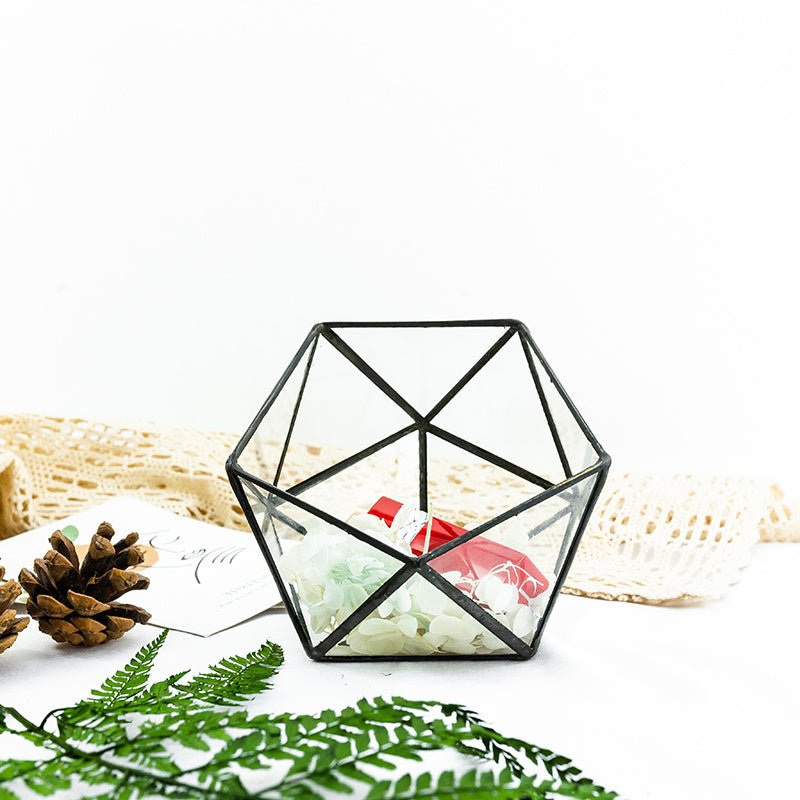 Modern geometric glass creative micro landscape - Tiny Zen Gardens