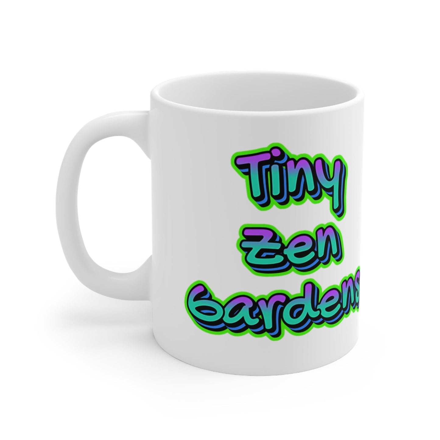 Mugs Tiny Zen Gardens Graffiti Ceramic Coffee Cups - Tiny Zen Gardens