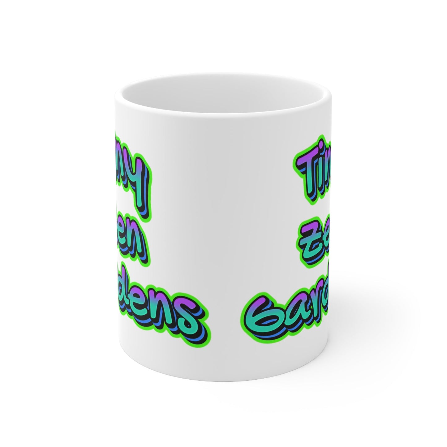 Mugs Tiny Zen Gardens Graffiti Ceramic Coffee Cups - Tiny Zen Gardens