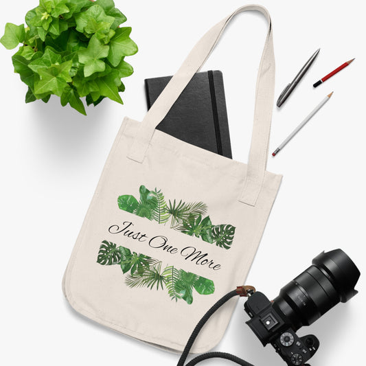 Organic Tote Bag | Just One More | Tiny Zen Gardens - Tiny Zen Gardens