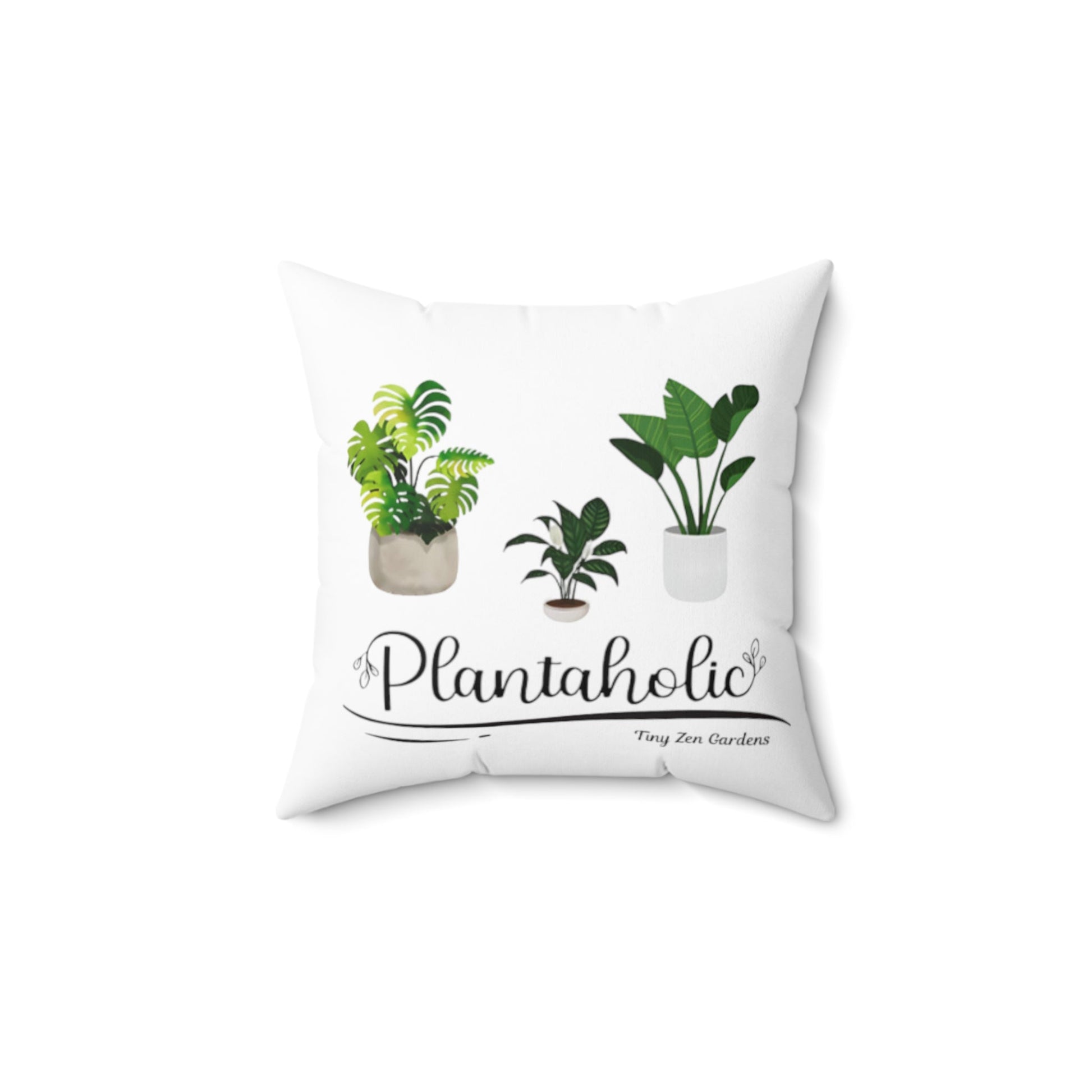 Pillow | Plantaholic | Tiny Zen Gardens - Tiny Zen Gardens