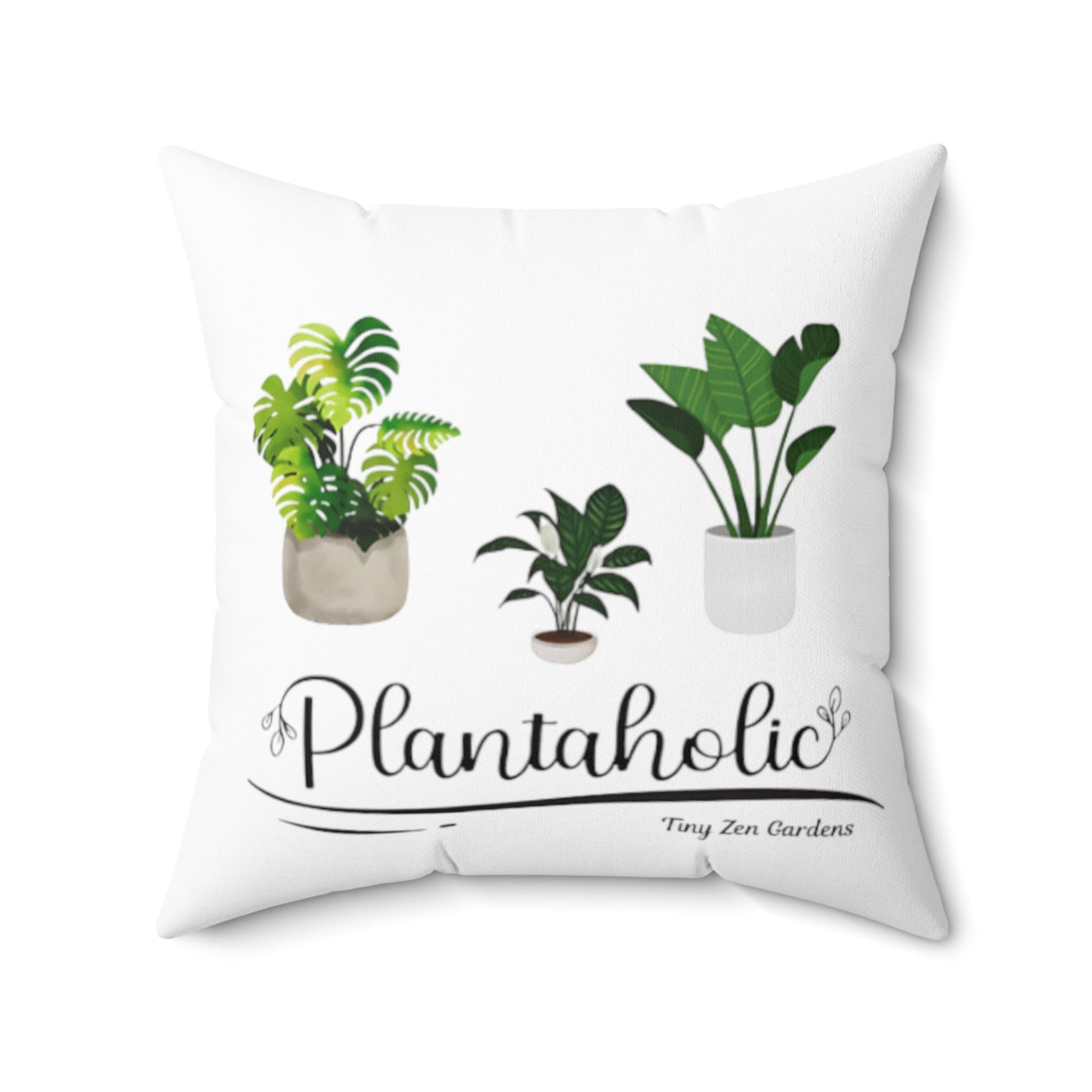 Pillow | Plantaholic | Tiny Zen Gardens - Tiny Zen Gardens