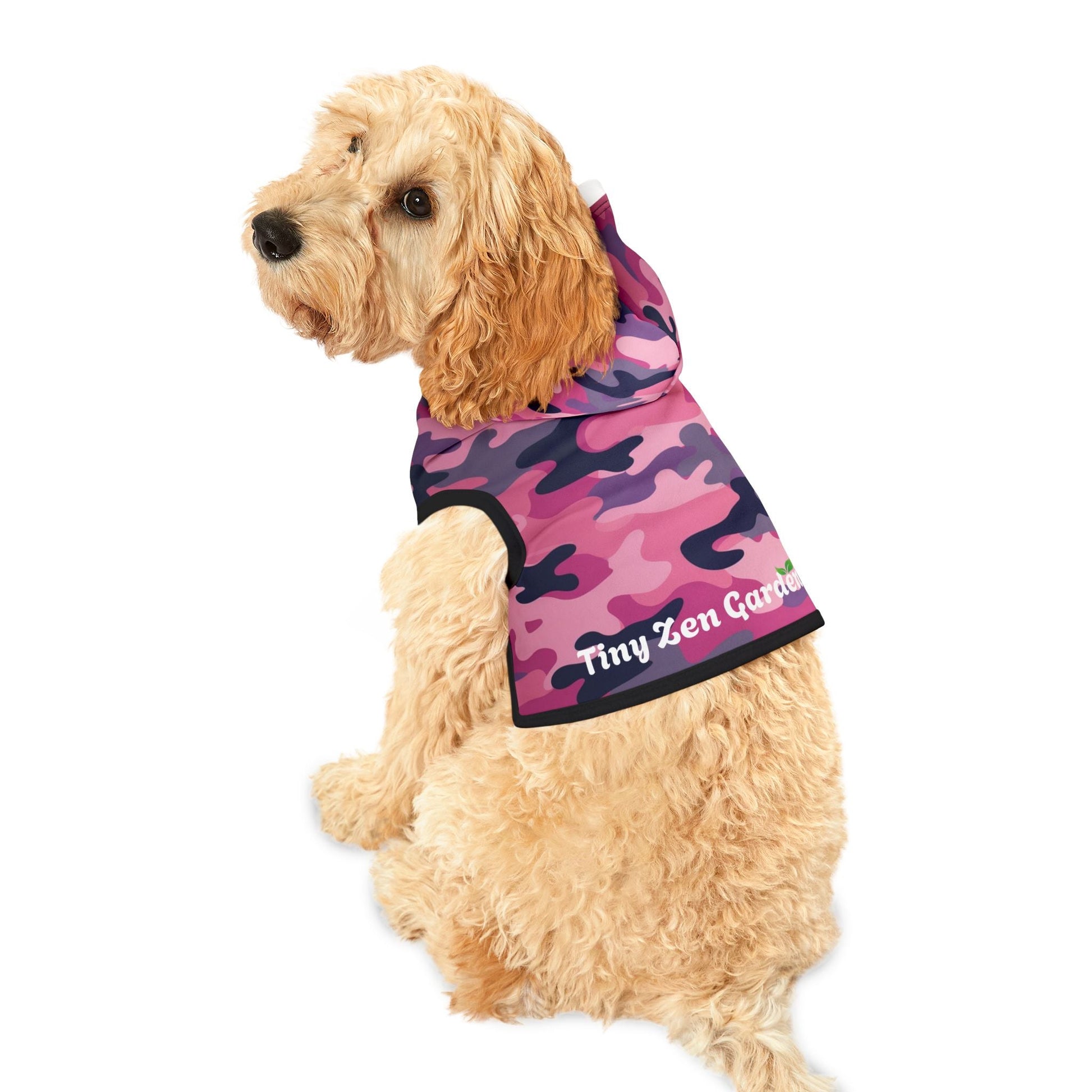 Pink Camo TZG Pet Hoodie - Tiny Zen Gardens