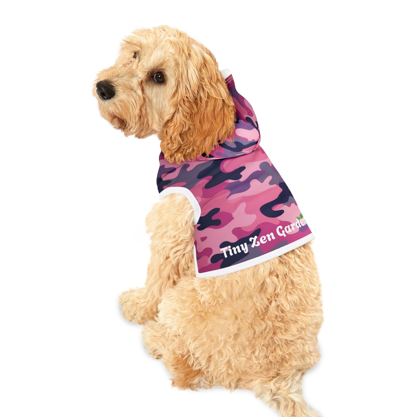 Pink Camo TZG Pet Hoodie - Tiny Zen Gardens