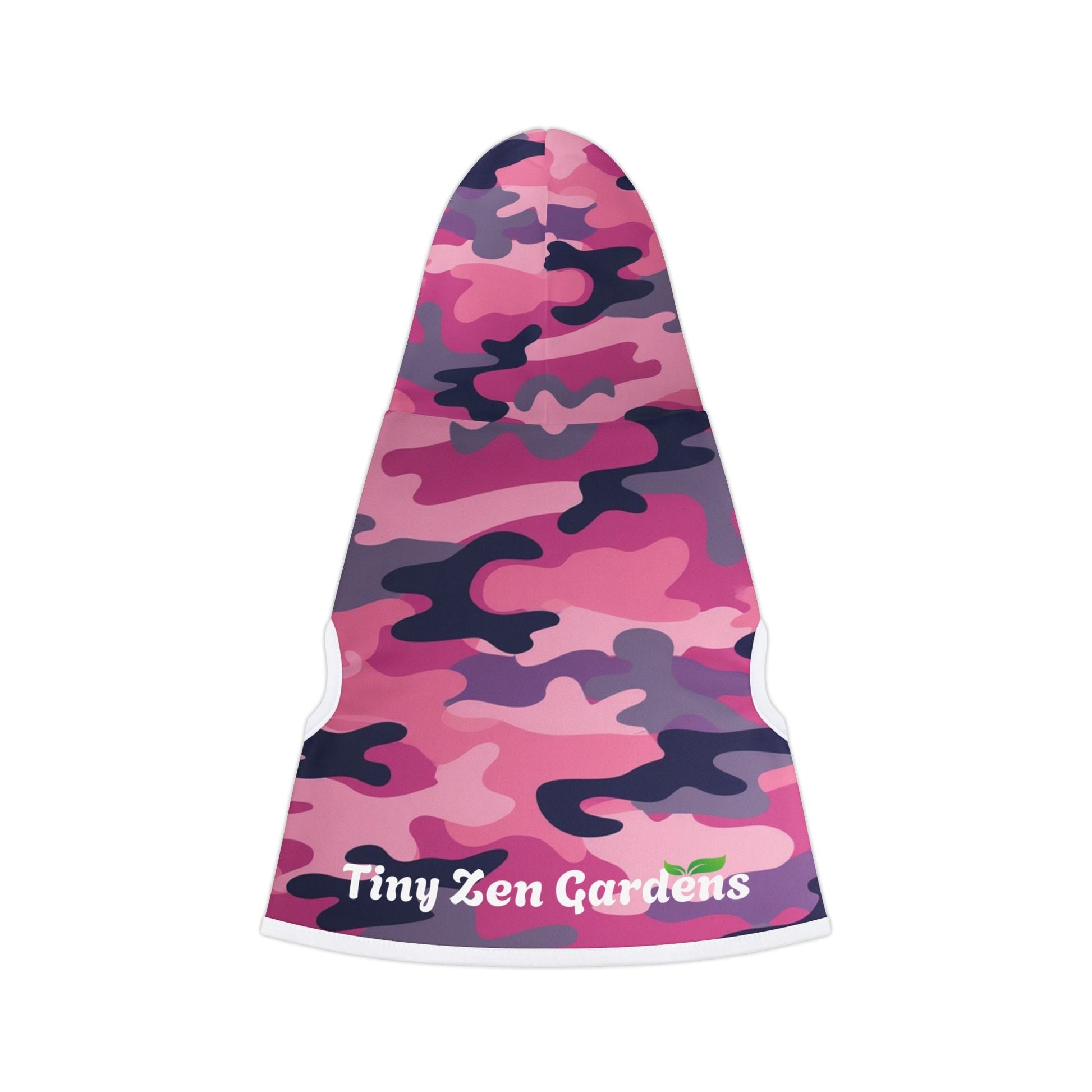 Pink Camo TZG Pet Hoodie - Tiny Zen Gardens