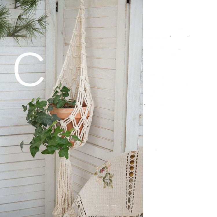 Plant Hanging Spider Plant Net Bag Decoration Boho - Tiny Zen Gardens