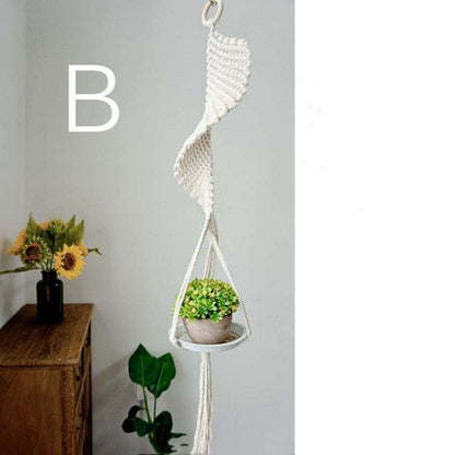 Plant Hanging Spider Plant Net Bag Decoration Boho - Tiny Zen Gardens