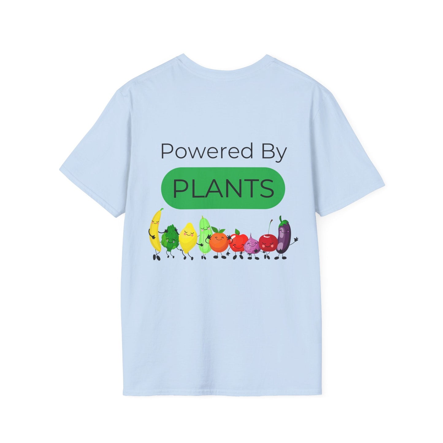 Plant - Powered Unisex T-Shirt - 'Powered By Plants' Design - Tiny Zen Gardens