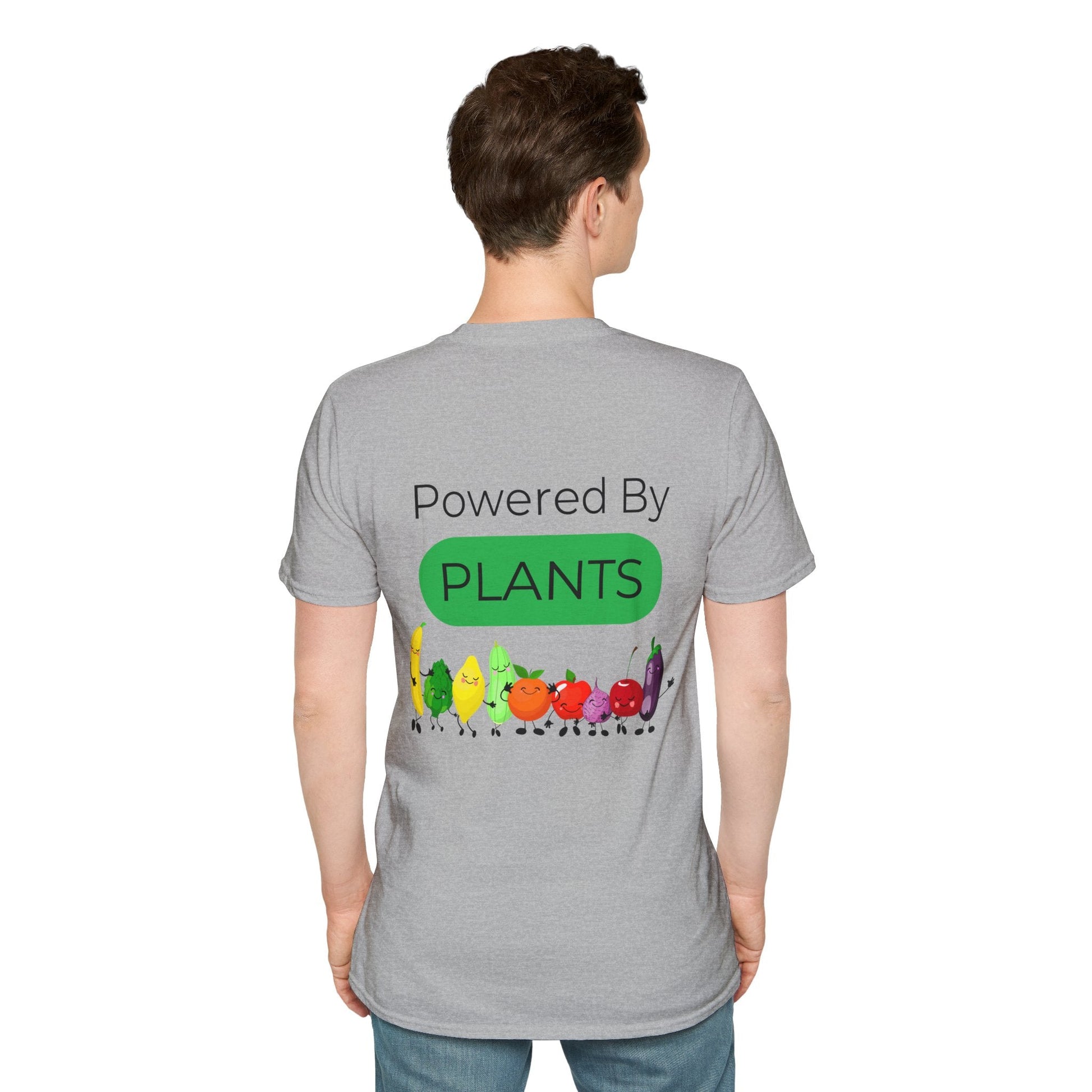 Plant - Powered Unisex T-Shirt - 'Powered By Plants' Design - Tiny Zen Gardens