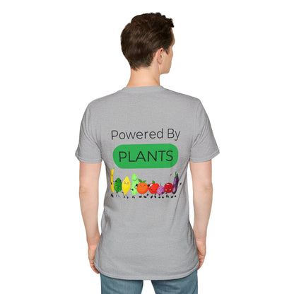 Plant - Powered Unisex T-Shirt - 'Powered By Plants' Design - Tiny Zen Gardens