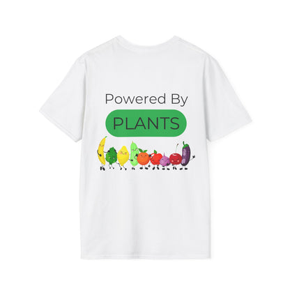 Plant - Powered Unisex T-Shirt - 'Powered By Plants' Design - Tiny Zen Gardens