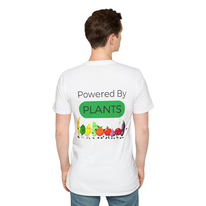 Plant - Powered Unisex T-Shirt - 'Powered By Plants' Design - Tiny Zen Gardens