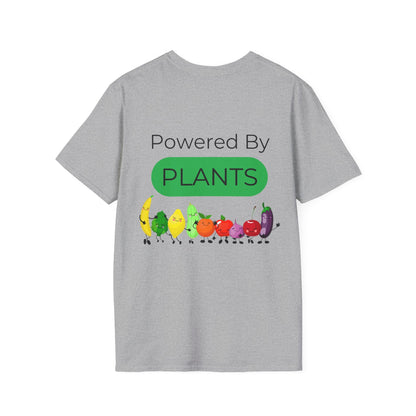 Plant - Powered Unisex T-Shirt - 'Powered By Plants' Design - Tiny Zen Gardens