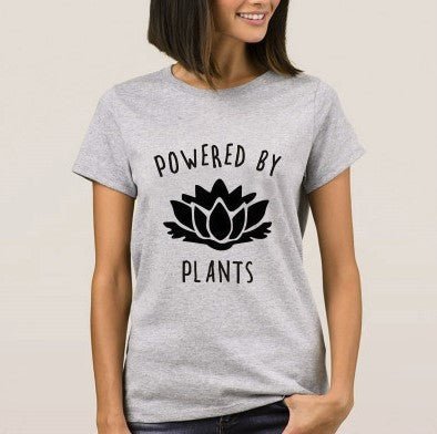 Powered By Plants Tee - Tiny Zen Gardens