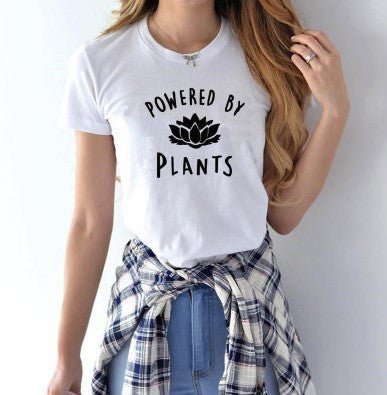 Powered By Plants Tee - Tiny Zen Gardens