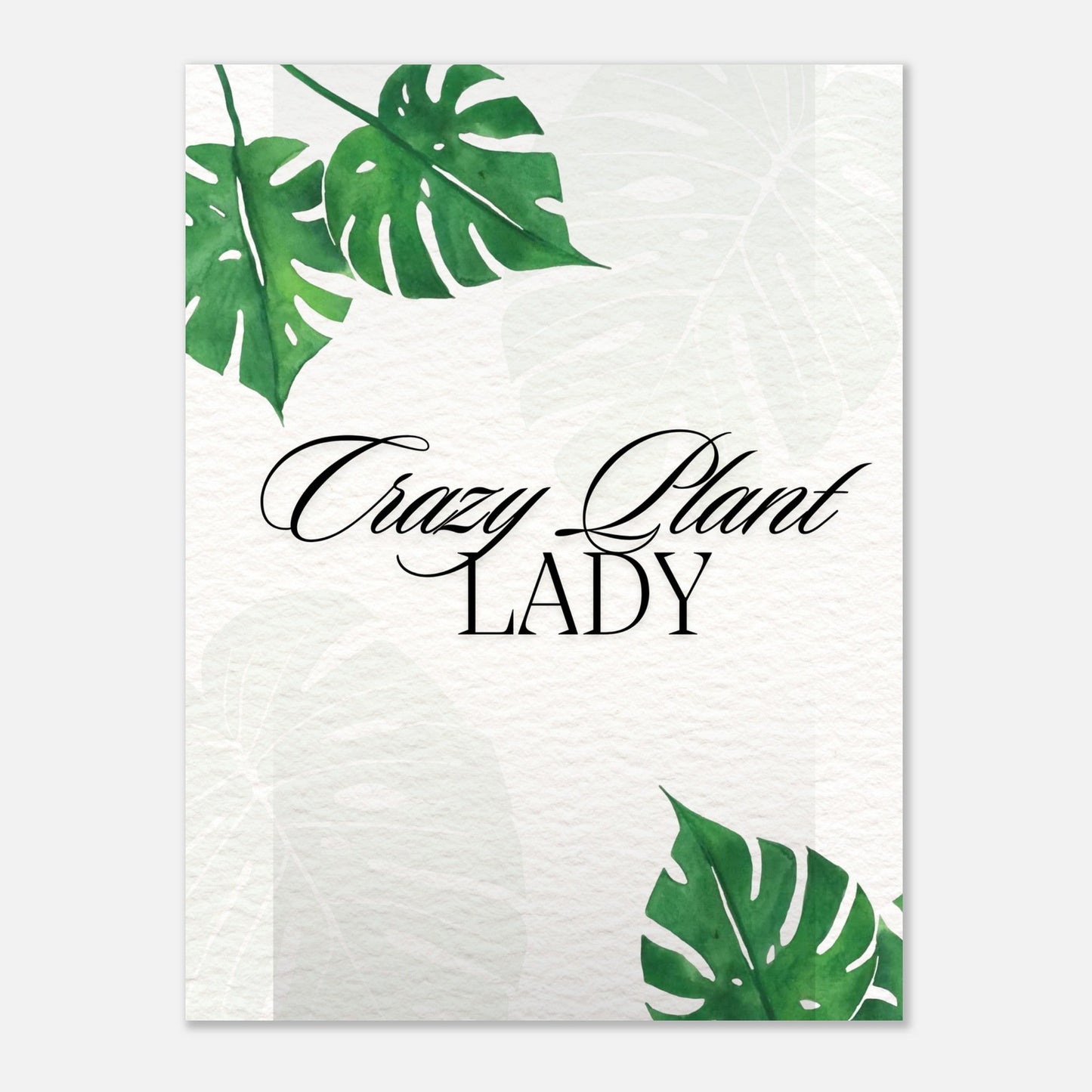 Premium Matte Paper Poster | Crazy Plant Lady| Tiny Zen Gardens - Tiny Zen Gardens