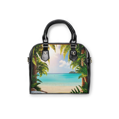 Shoulder Handbag - Mental Health Matters Beach Escape - Tiny Zen Gardens