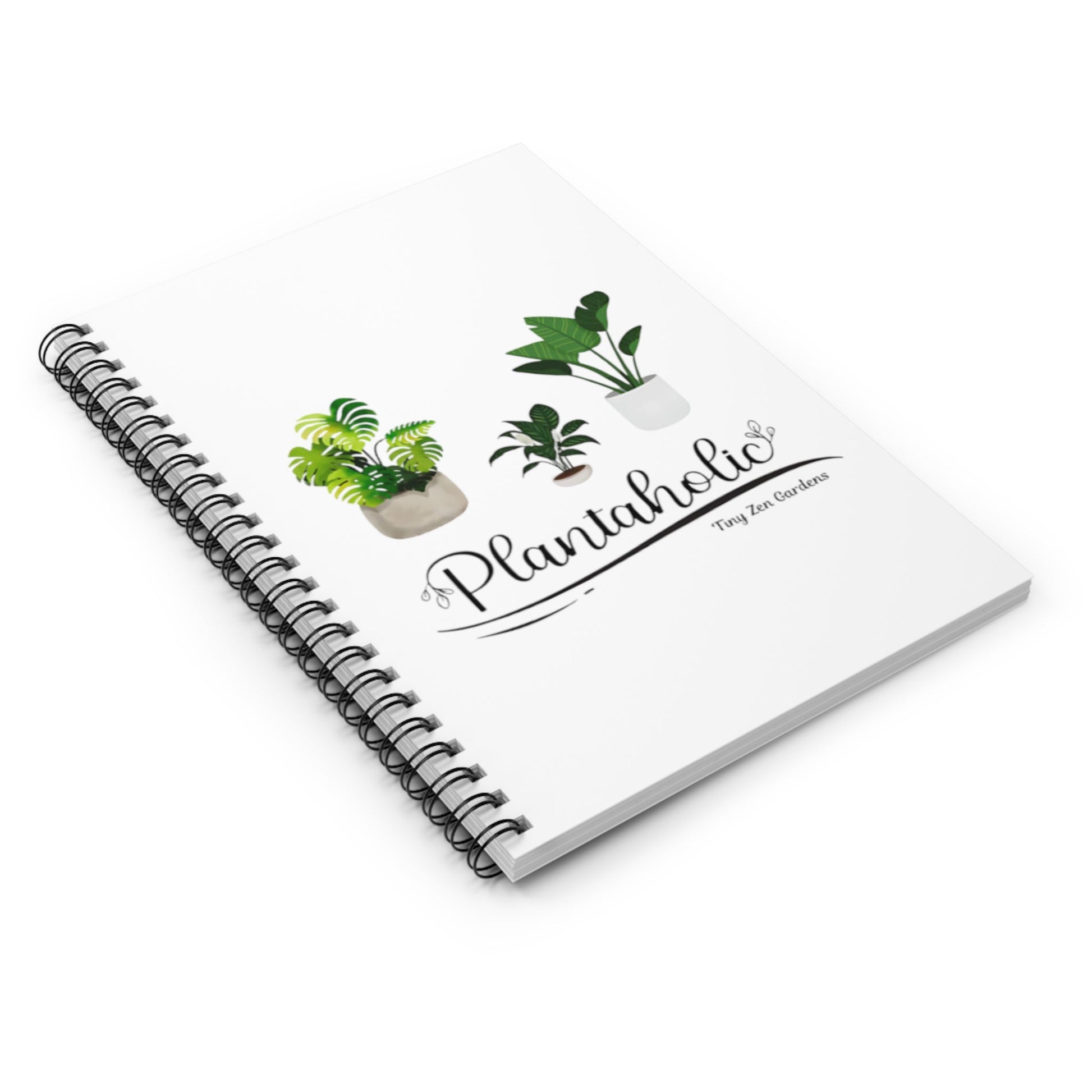 Spiral Notebook - Ruled Line | Plantaholic | Tiny Zen Gardens - Tiny Zen Gardens