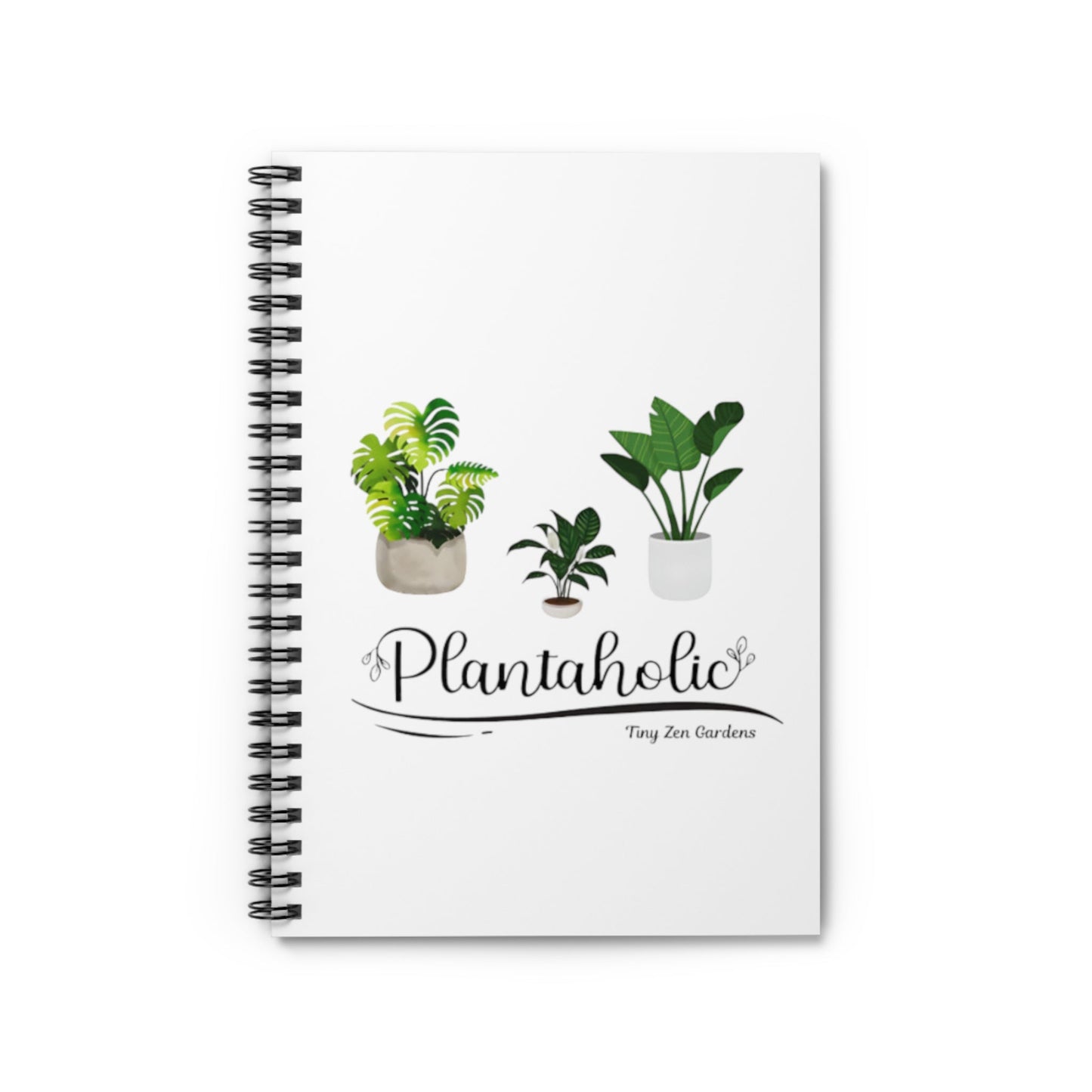 Spiral Notebook - Ruled Line | Plantaholic | Tiny Zen Gardens - Tiny Zen Gardens