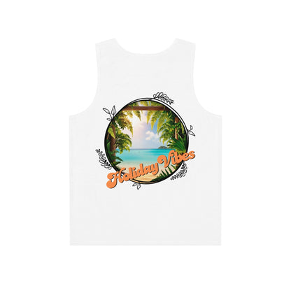 Tank Top - Holiday Vibes Beach Escape Design - Tiny Zen Gardens