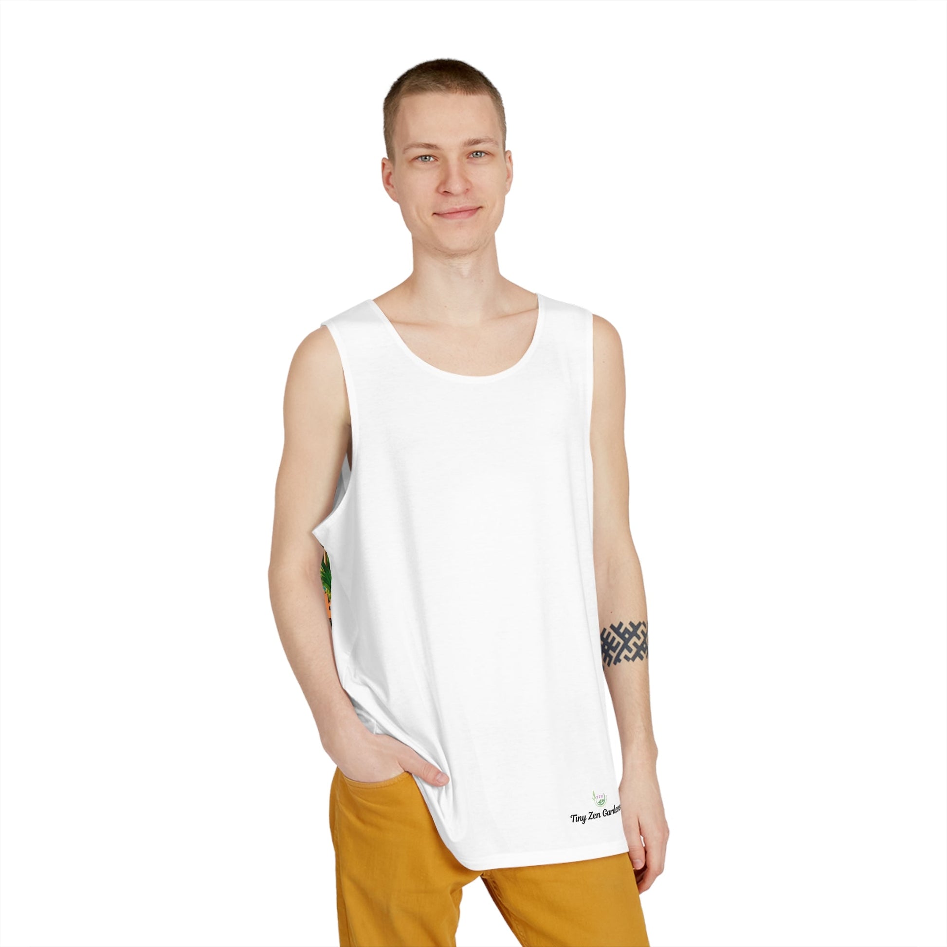 Tank Top - Holiday Vibes Beach Escape Design - Tiny Zen Gardens