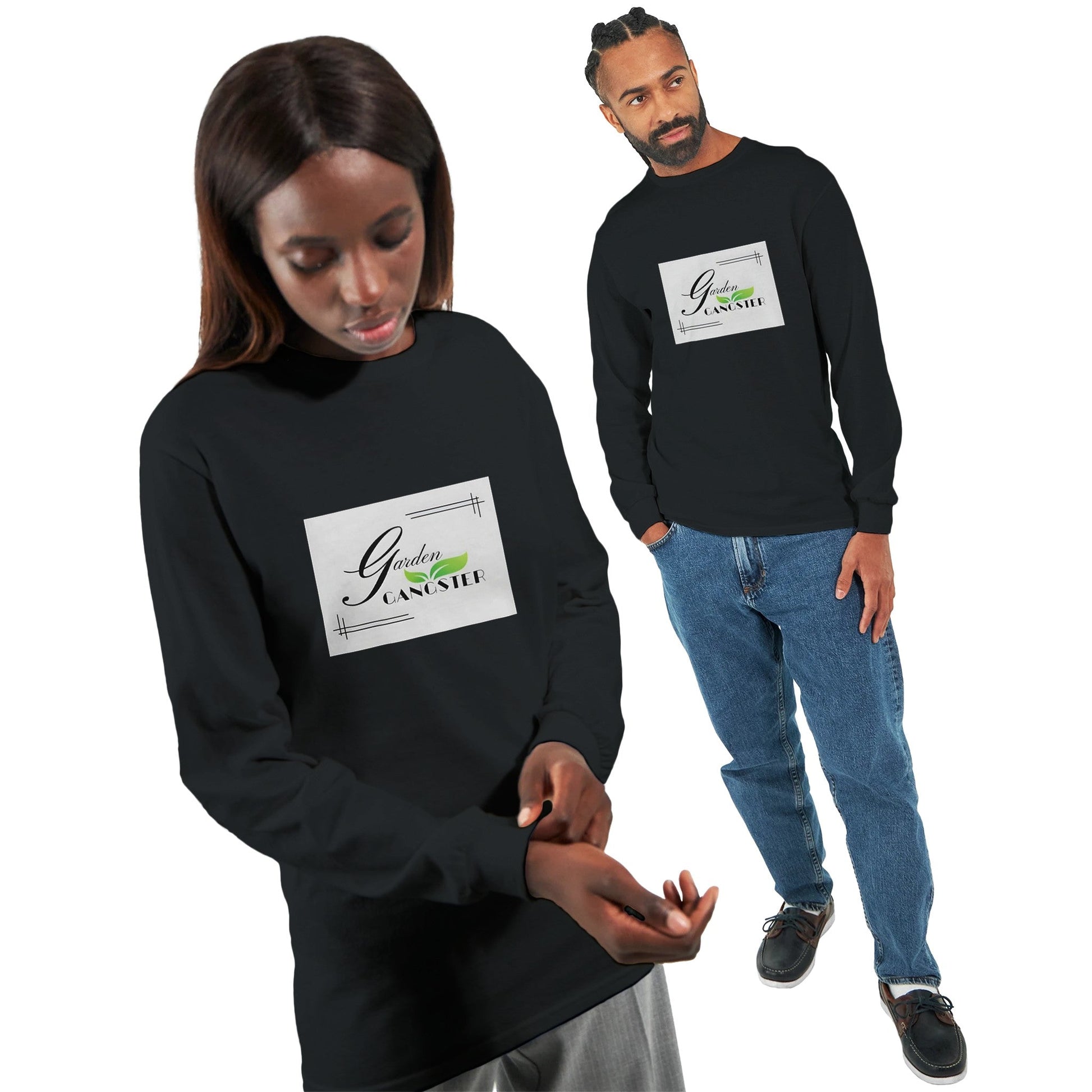 Unisex Long - sleeve T - shirt | Garden Gangster | Tiny Zen Gardens - Tiny Zen Gardens