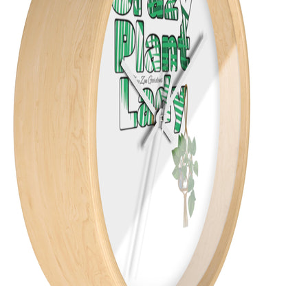 Wall Clock | Crazy Plant Lady | Tiny Zen Gardens - Tiny Zen Gardens