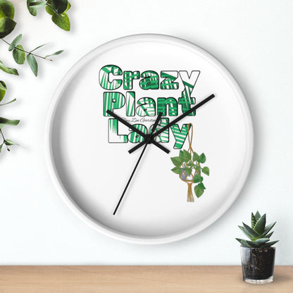 Wall Clock | Crazy Plant Lady | Tiny Zen Gardens - Tiny Zen Gardens