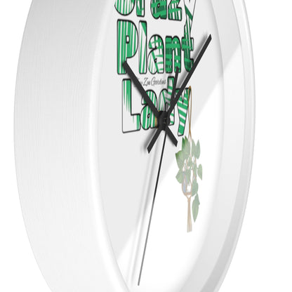 Wall Clock | Crazy Plant Lady | Tiny Zen Gardens - Tiny Zen Gardens