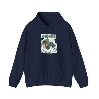 Well Hung Plant Dad Hooded Sweatshirt - Tiny Zen Gardens