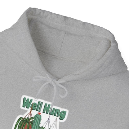 Well Hung Plant Dad Hooded Sweatshirt - Tiny Zen Gardens