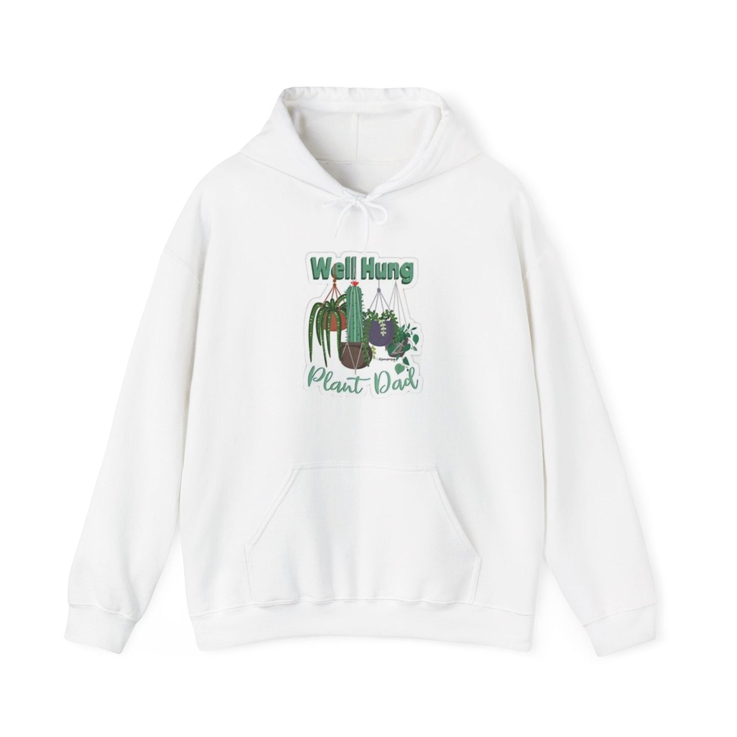 Well Hung Plant Dad Hooded Sweatshirt - Tiny Zen Gardens