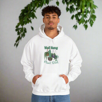 Well Hung Plant Dad Hooded Sweatshirt - Tiny Zen Gardens