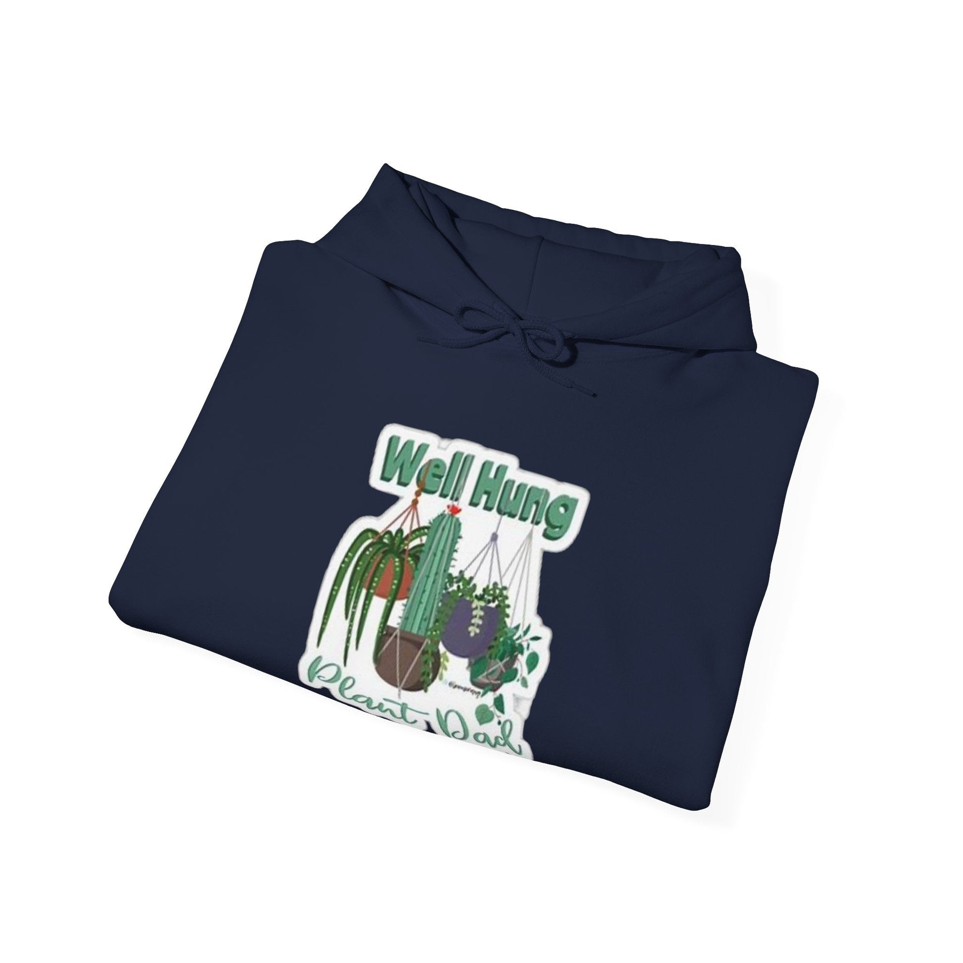 Well Hung Plant Dad Hooded Sweatshirt - Tiny Zen Gardens