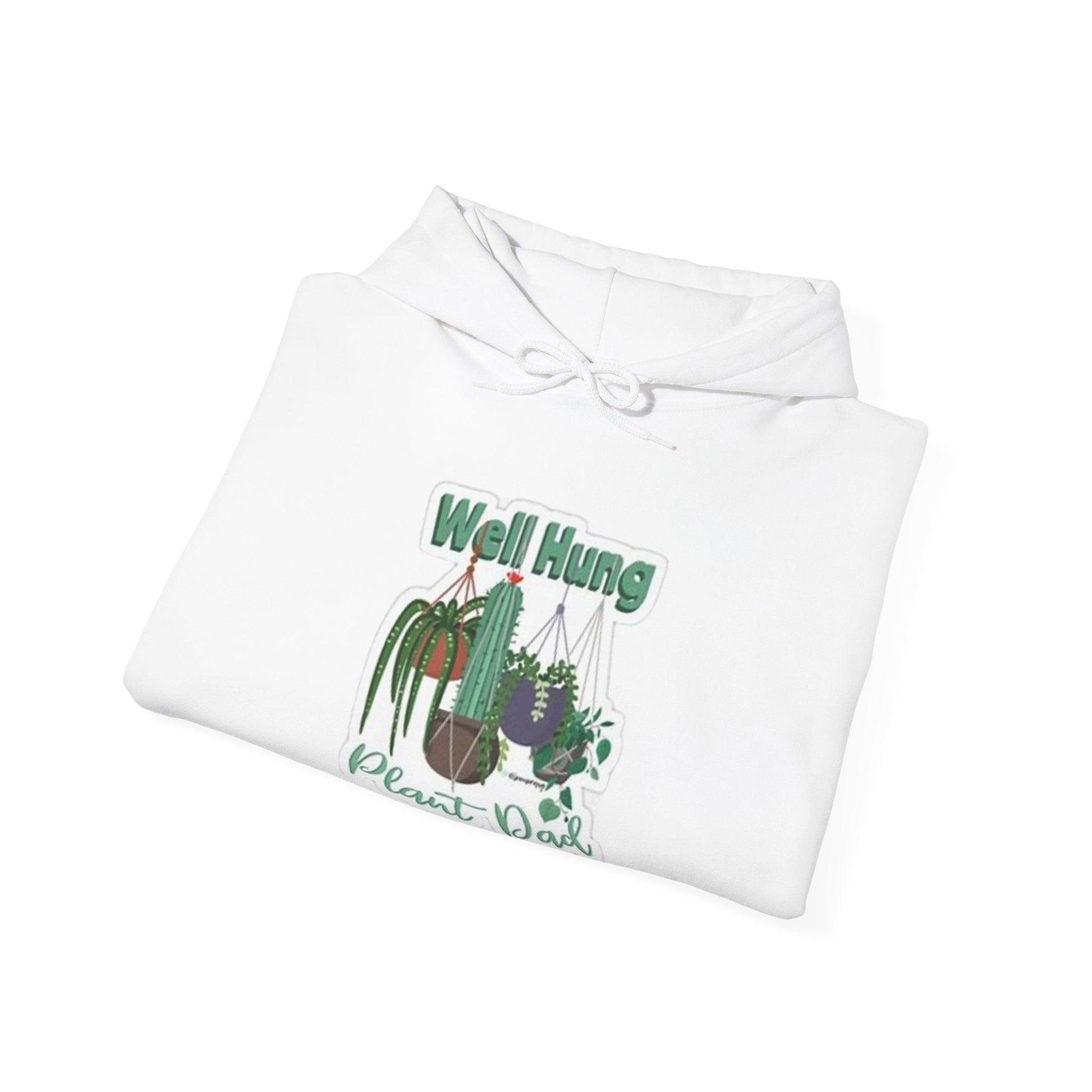 Well Hung Plant Dad Hooded Sweatshirt - Tiny Zen Gardens