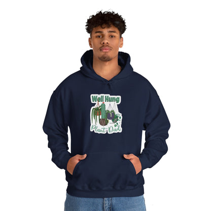 Well Hung Plant Dad Hooded Sweatshirt - Tiny Zen Gardens