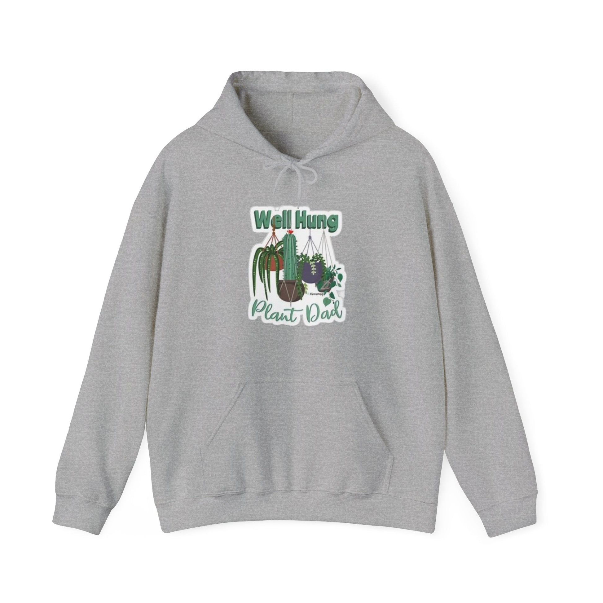 Well Hung Plant Dad Hooded Sweatshirt - Tiny Zen Gardens