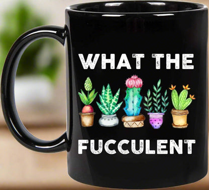 What the Fucculent Mug - Tiny Zen Gardens