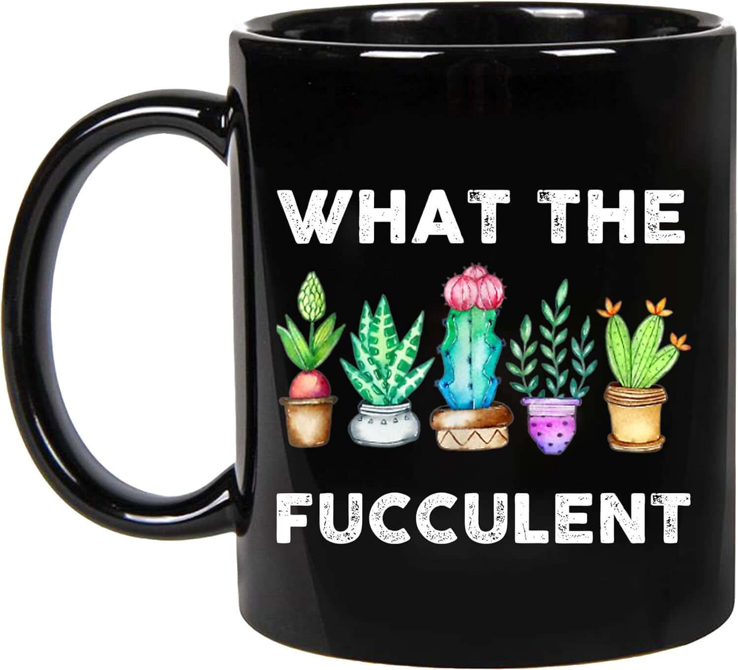 What the Fucculent Mug - Tiny Zen Gardens